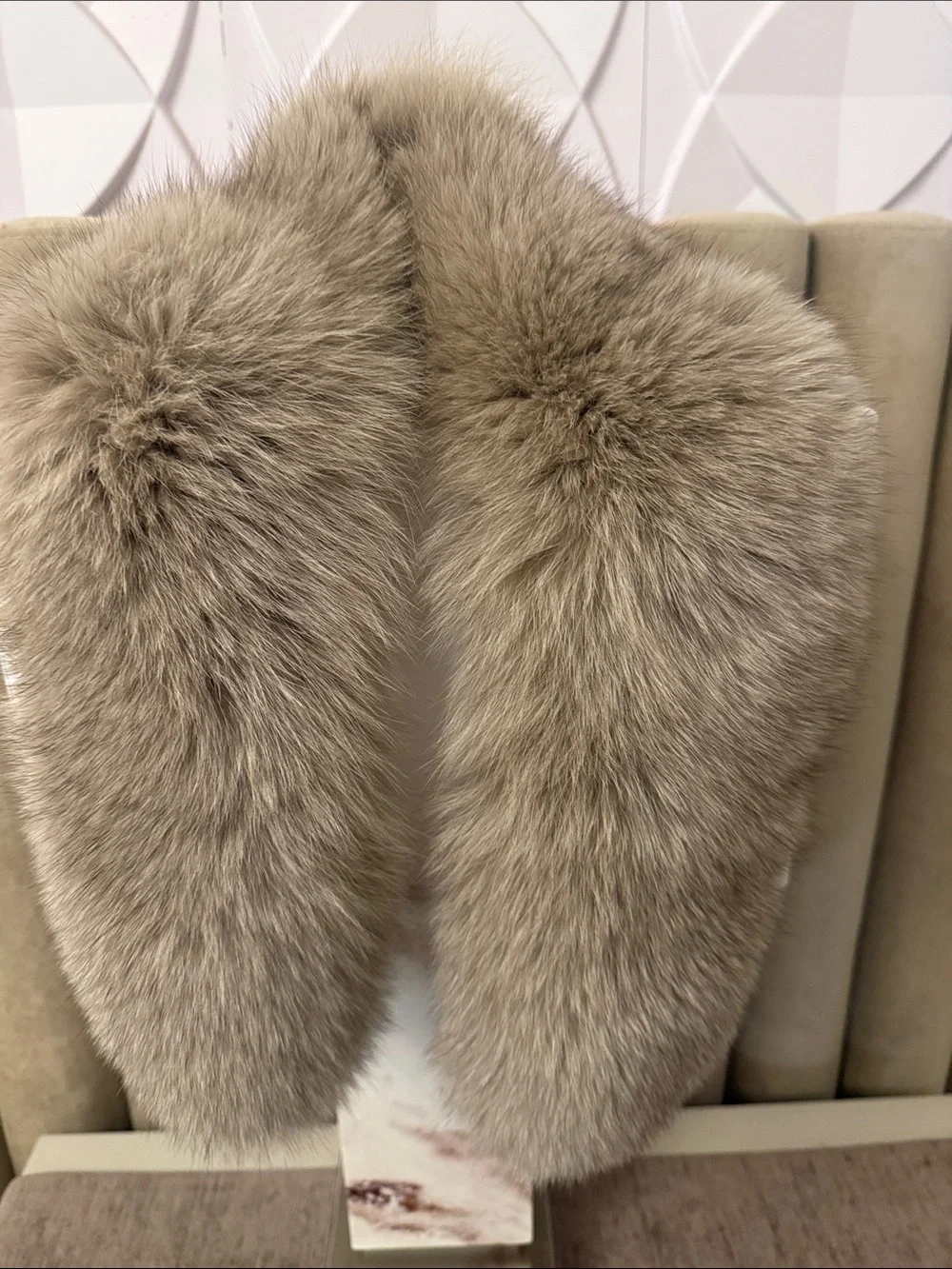 Real Fox fur collar